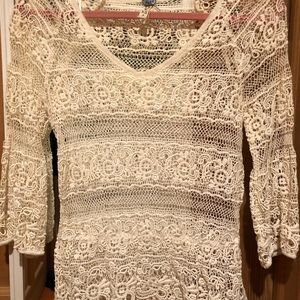 NWOT Free People Lace Top